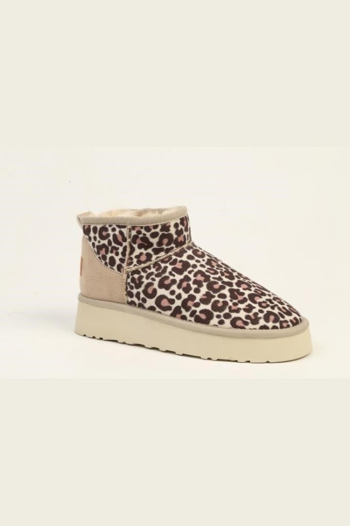 Leopar Kadın Bot PC-55184 Bej