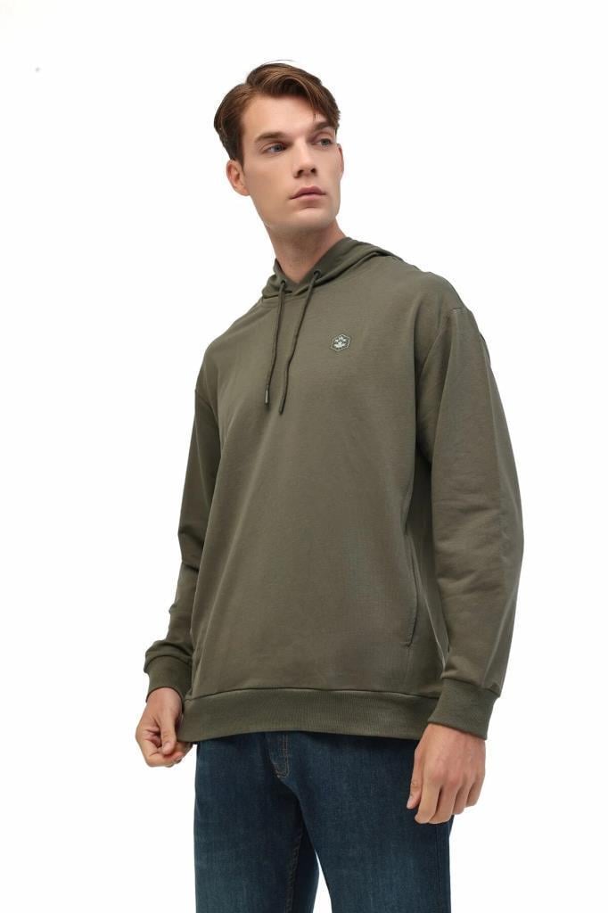 LUMBERJACK 5W MB SN73 HOODIE 5PR HAKI ERKEK SWEATSHIRT