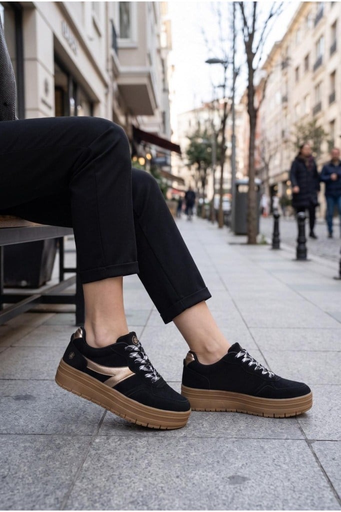 LUMBERJACK 6F NICKY FSU 6PR SIYAH KADIN SNEAKER