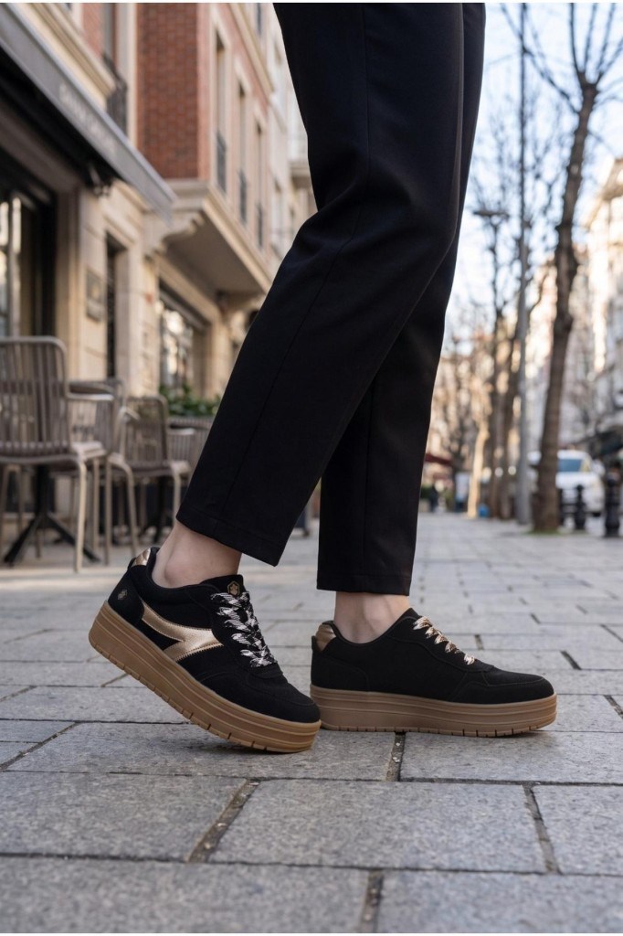 LUMBERJACK 6F NICKY FSU 6PR SIYAH KADIN SNEAKER
