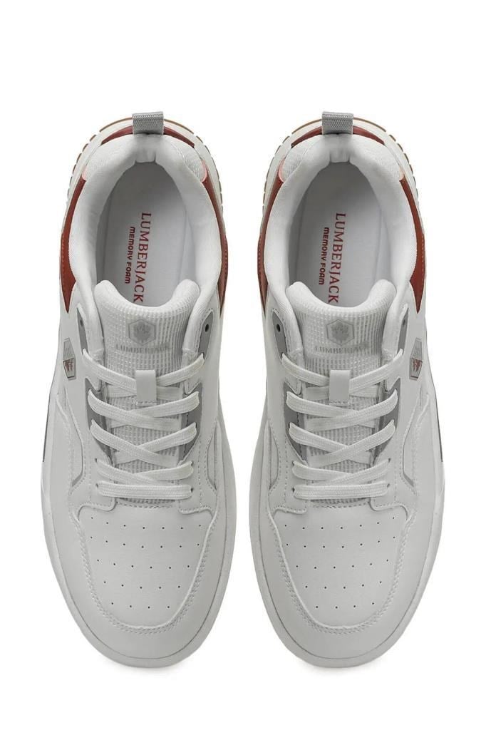 LUMBERJACK 6M ANTONY 6FX BEYAZ BORDO ERKEK SNEAKER