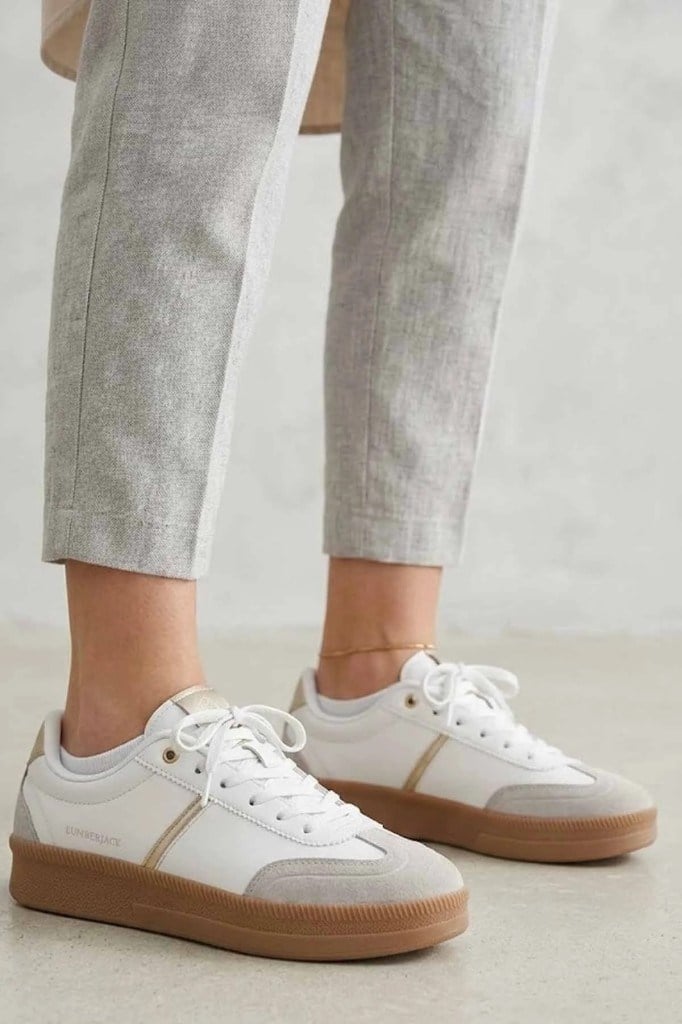 LUMBERJACK 6M BEROM PU 6FX BEYAZ KADIN SNEAKER