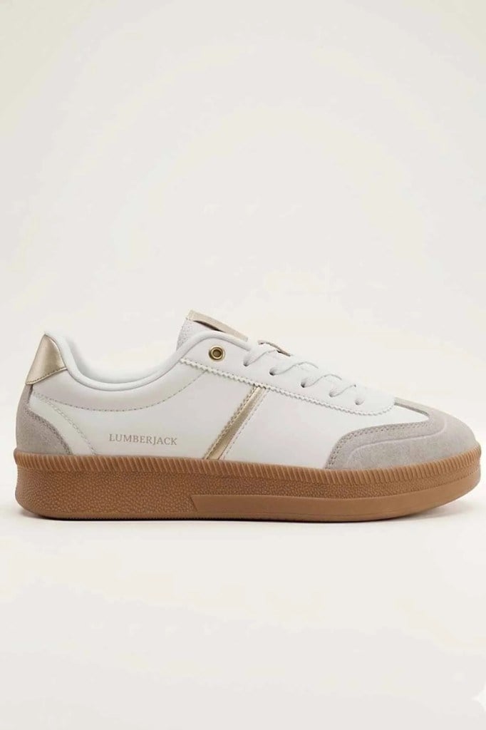 LUMBERJACK 6M BEROM PU 6FX BEYAZ KADIN SNEAKER