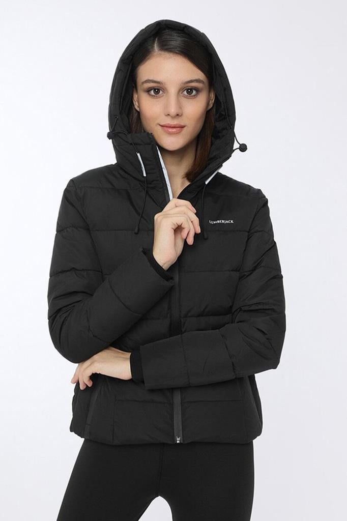 LUMBERJACK APRESKI COAT SİYAH KADIN MONT