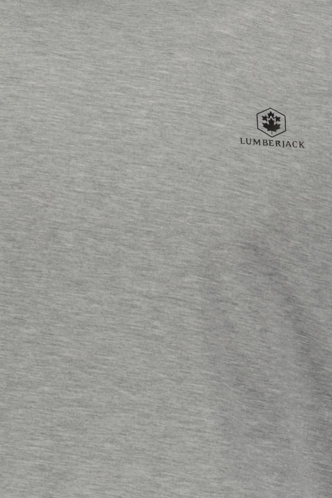 LUMBERJACK M-sn75 Basıc C Neck Sweat Gri Melange Erkek Sweatshirt