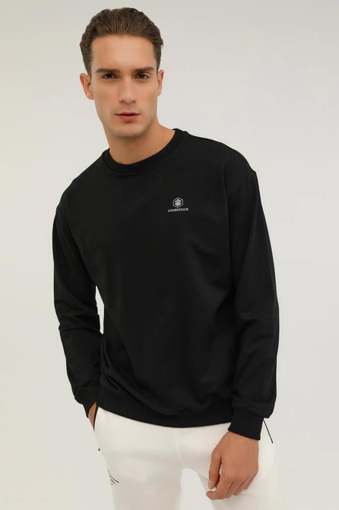 LUMBERJACK MB SN75 C NECK SW 4PR SIYAH ERKEK Sweatshirt