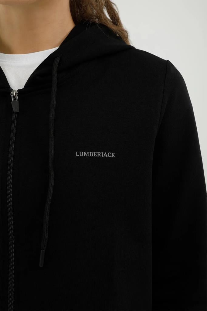 LUMBERJACK W-SN77 BASIC FULL ZIP HOODIE KADIN POLAR HIRKA