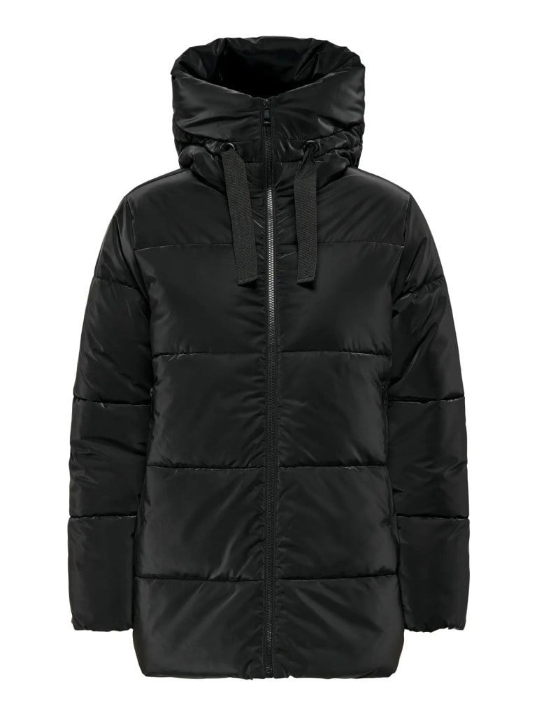 Onlece Puffer Coat Cs Otw Black Kadın Kapüşonlu Mont 15337248