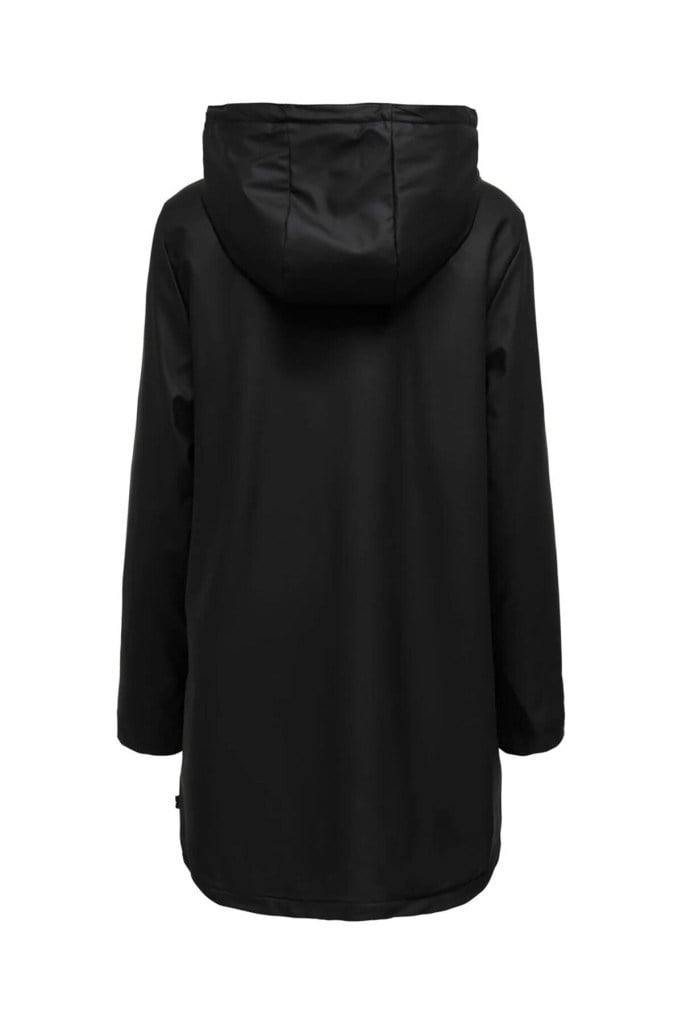 OnlSally Padded Raıncoat Black Kadın Su İtici Yağmurluk 15206116