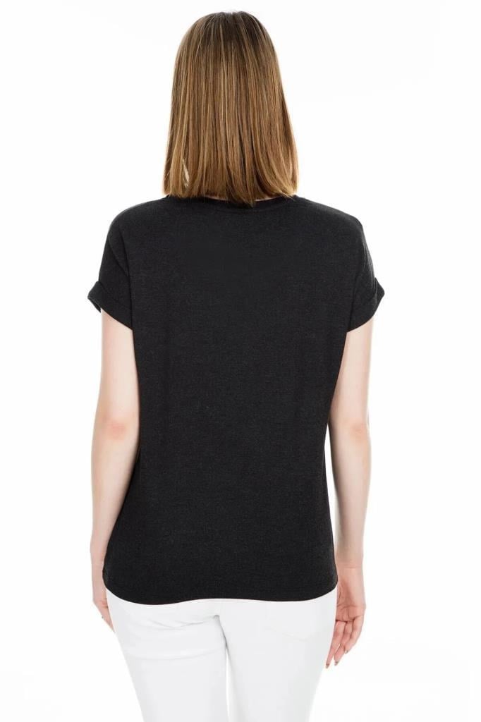ONLY 15106662 ONLMOSTER O-NECK TOP BLACK KADIN T-SHIRT