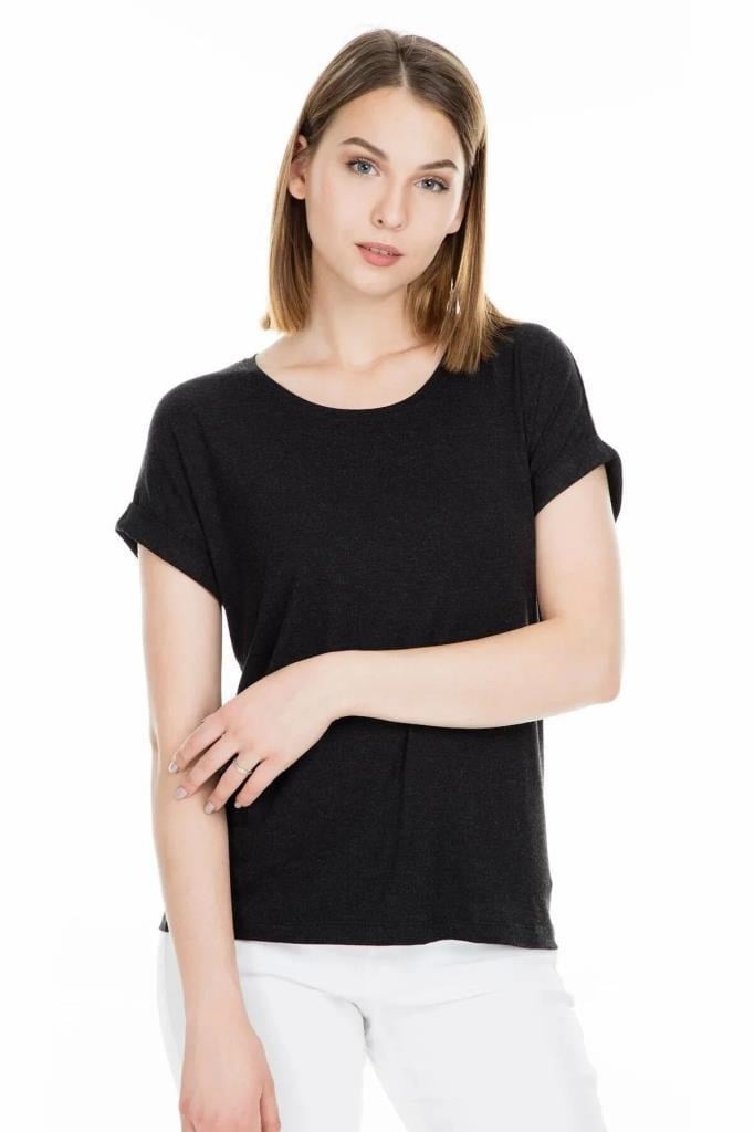 ONLY 15106662 ONLMOSTER O-NECK TOP BLACK KADIN T-SHIRT