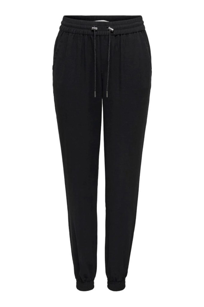 ONLY 15203946 ONLKELDA-EMERY PULL-UP PNT BLACK KADIN PANTOLON
