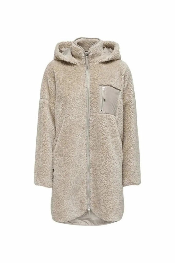 ONLY 15230461 ONLSASCHA SHERPA JACKET CUBAN SAND KADIN MONT