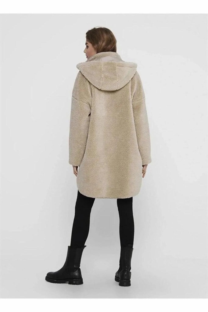 ONLY 15230461 ONLSASCHA SHERPA JACKET CUBAN SAND KADIN MONT