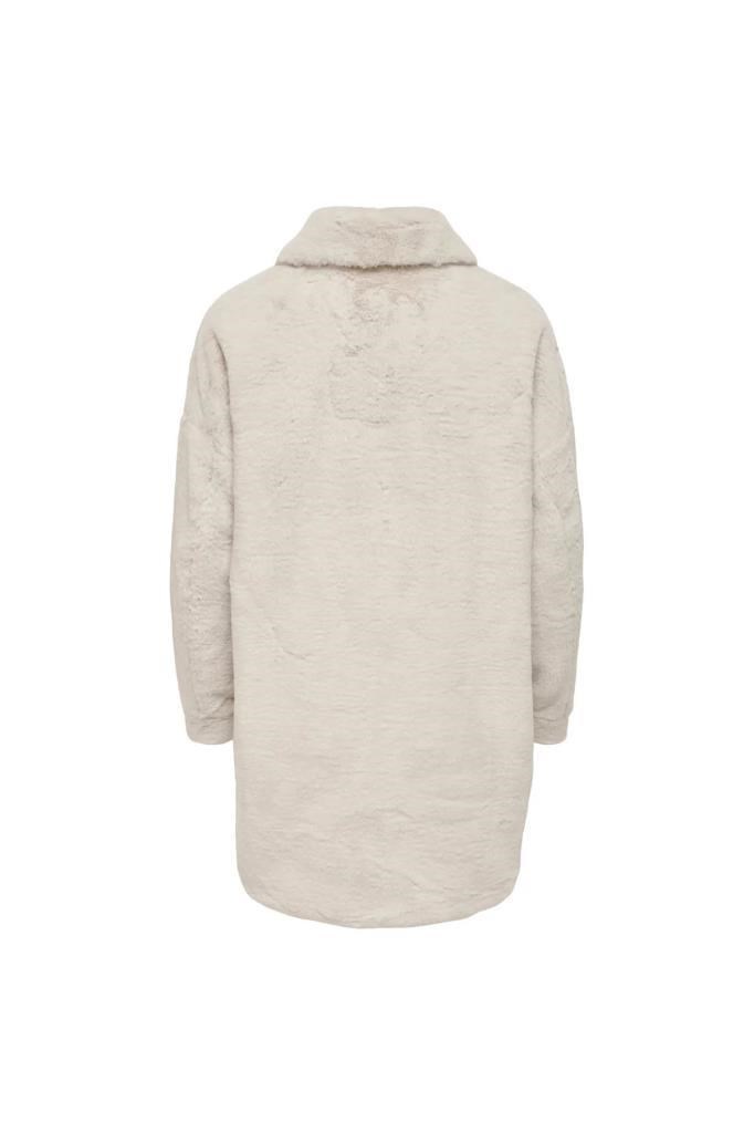 ONLY 15260048 ONLVIDA FUR SHACKET PUMICE STONE KADIN MONT