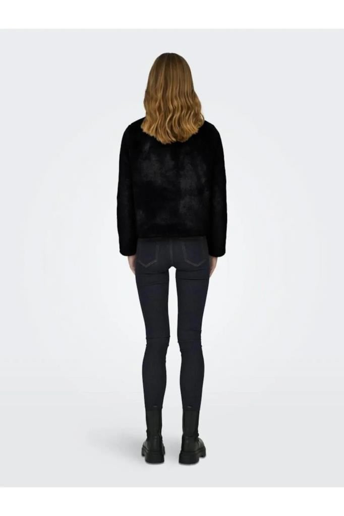 ONLY 15295423 ONLNEWVIDA LIFE FAUX FUR JACKET BLACK KADIN MONT