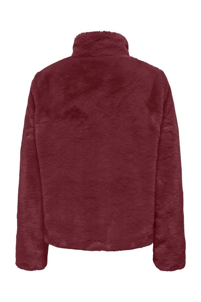 ONLY 15295423 ONLNEWVIDA LIFE FAUX FUR JACKET WINE KADIN MONT