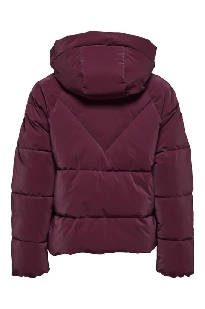 ONLY 15318451 ONLECE PUFFER PURPLE BURGUNDY KADIN MONT