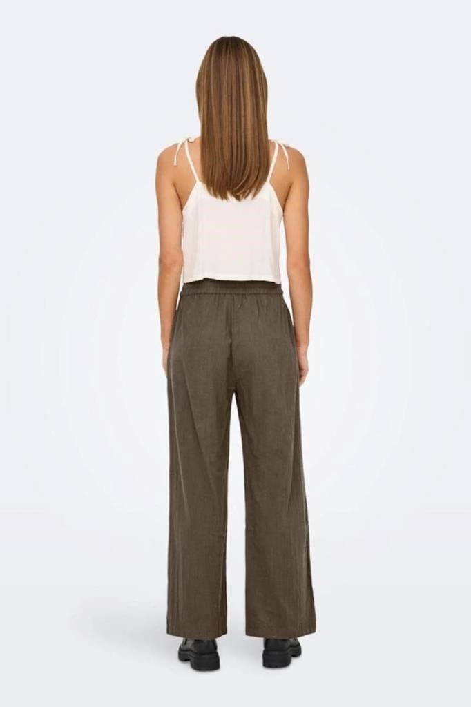 ONLY 15319090 ONLTIZANA LOOSE PANTS CHOCOLATE KADIN PANTOLON
