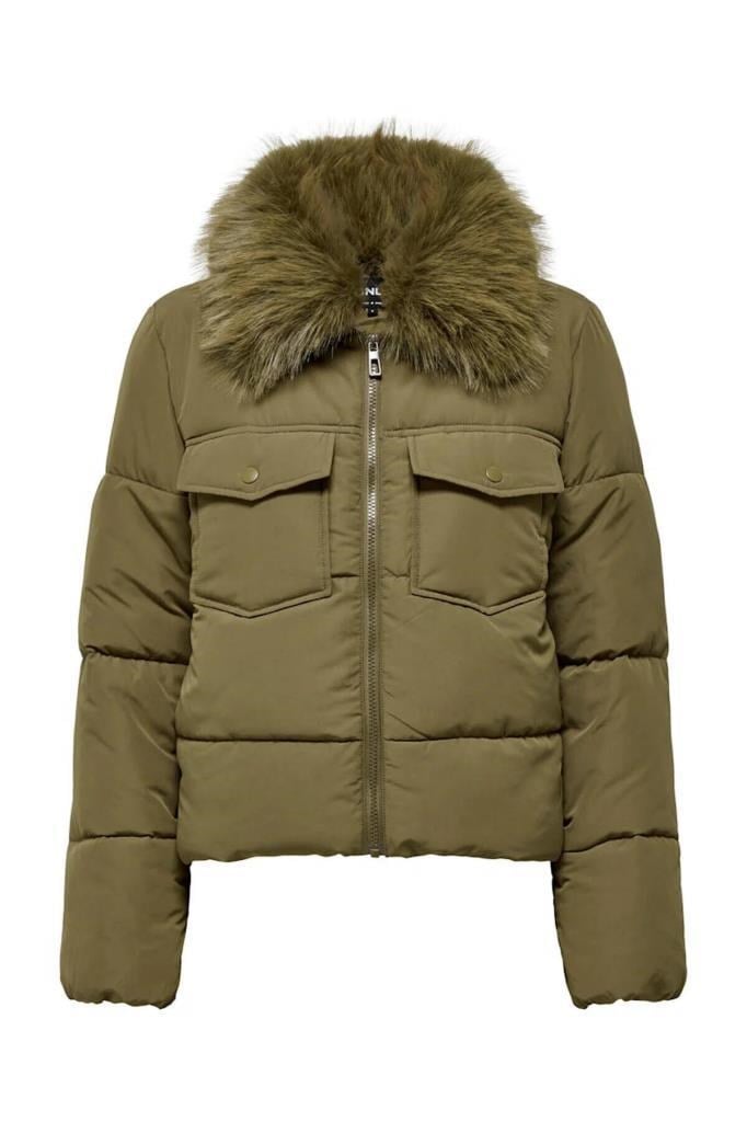 ONLY 15322000 ONLMAGGI FUR PUFFER WALNUT KADIN MONT