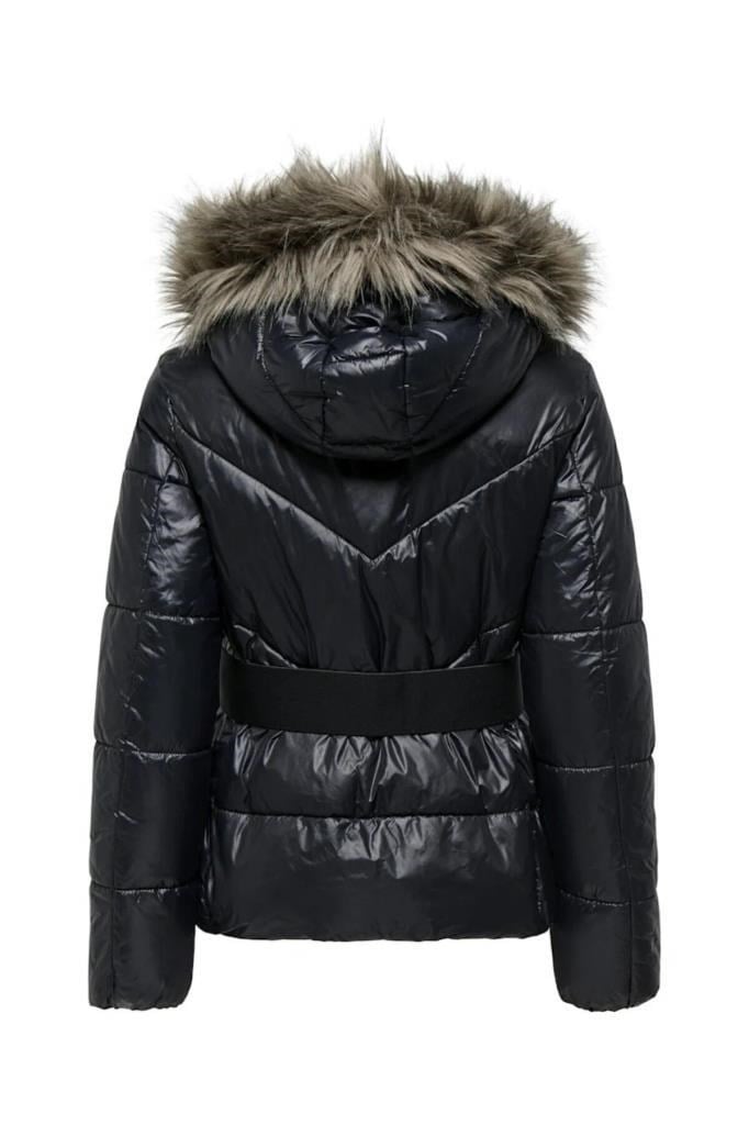 ONLY 15322003 ONLFEVER SHORT PUFFER BLACK KADIN MONT