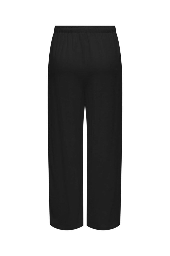 ONLY 15322263 ONLSIESTA PULL-UP LINEN PNT BLACK KADIN PANTOLON
