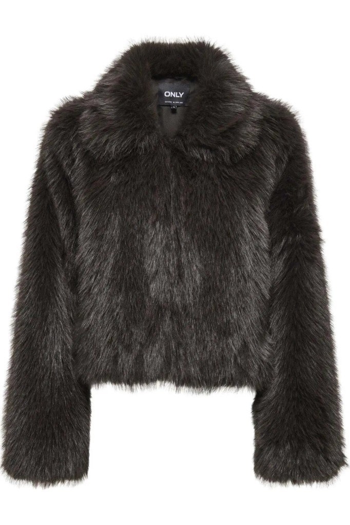 ONLY 15322406 ONLMANNY FAUX FUR JACKET CHOCOLATE KADIN CEKET