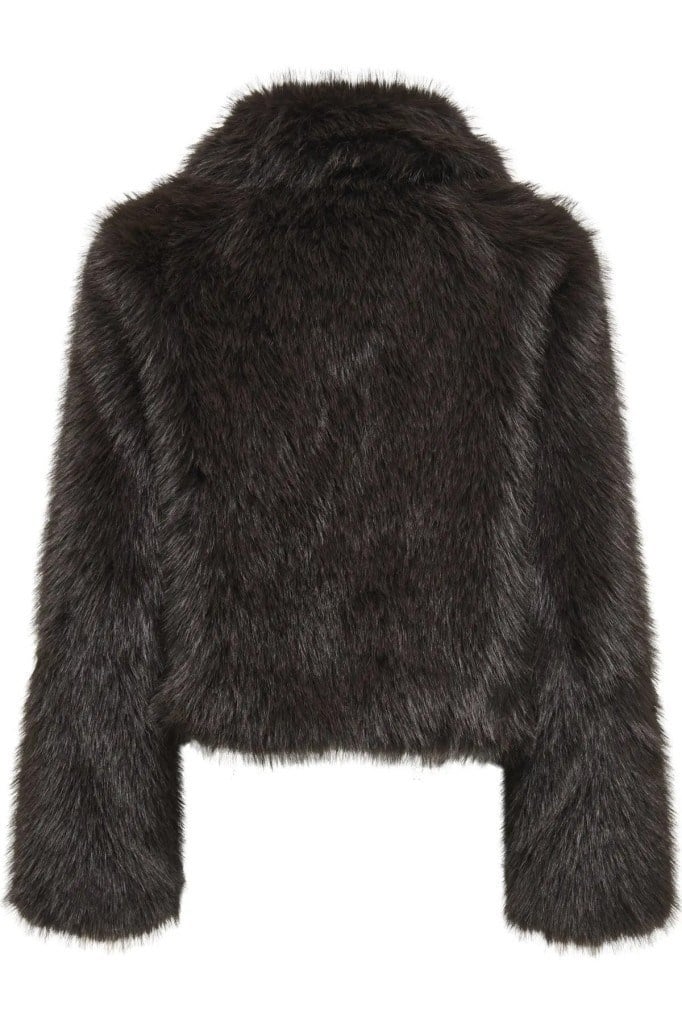 ONLY 15322406 ONLMANNY FAUX FUR JACKET CHOCOLATE KADIN CEKET