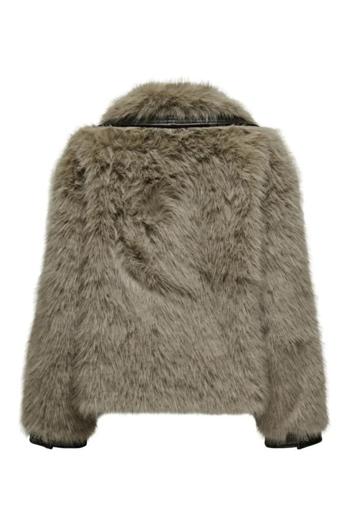 ONLY 15330273 ONLPISA FUR JACKET OTW HUMUS KADIN MONT