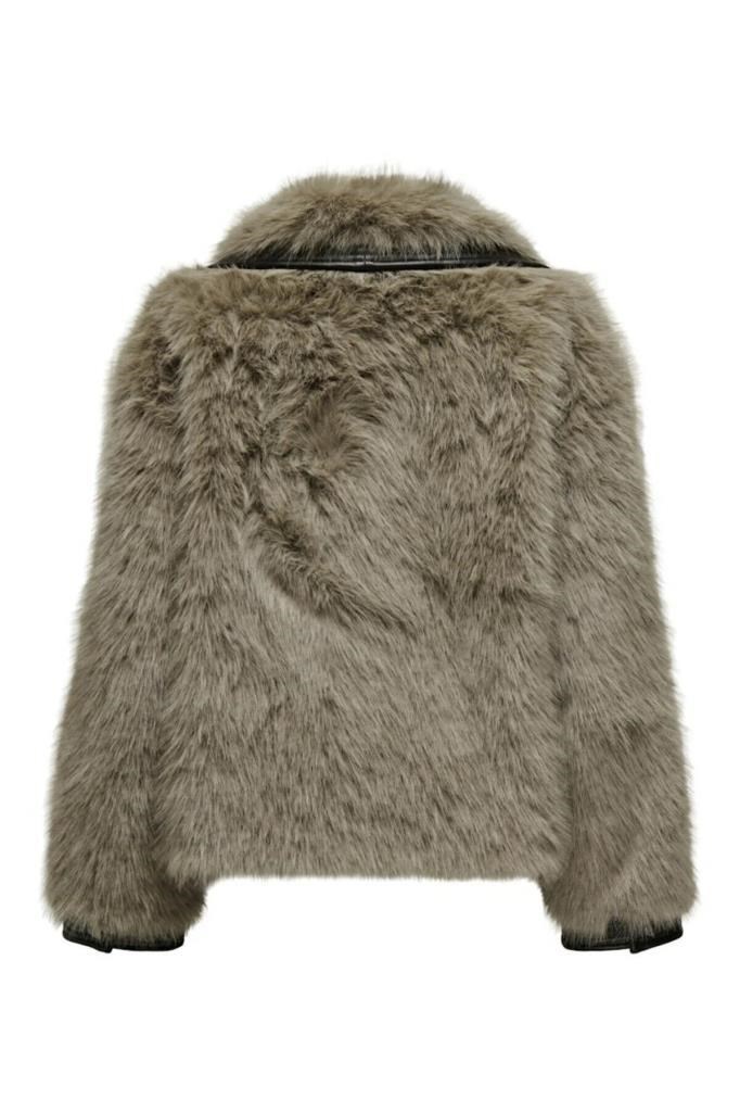 ONLY 15330273 ONLPISA FUR JACKET OTW HUMUS KADIN MONT
