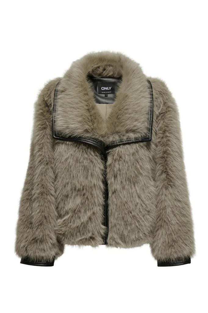 ONLY 15330273 ONLPISA FUR JACKET OTW HUMUS KADIN MONT