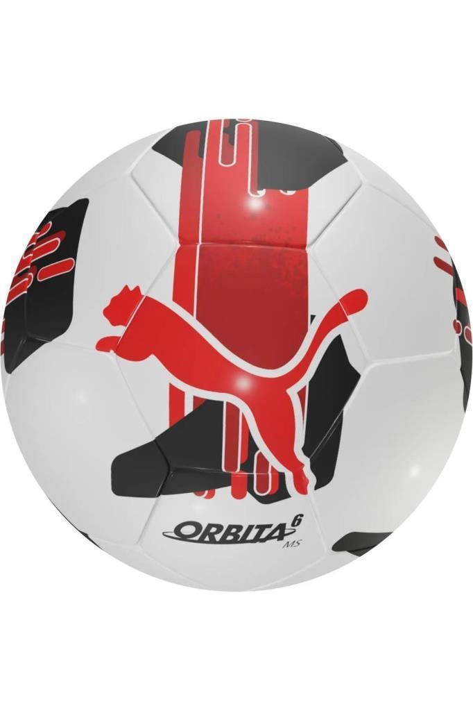 PUMA 08433504 ORBITA 6 MS WHITE-RED FUTBOL TOPU