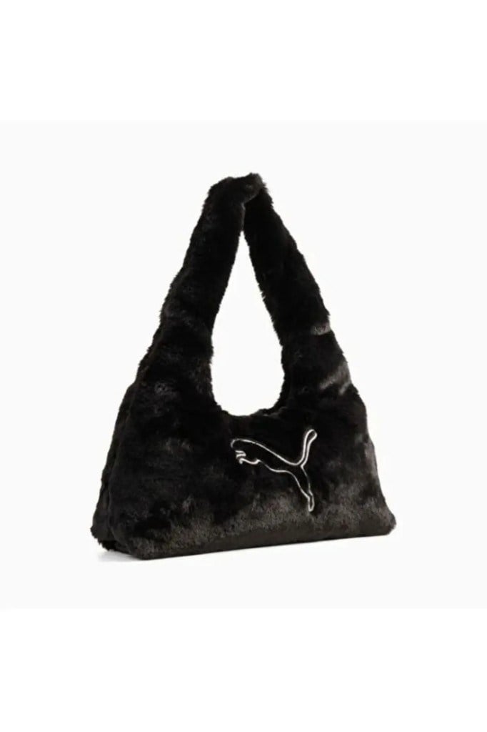 PUMA 09276601 UP FAUX FUR SMALL PRISM BAG BLACK NS OMUZ ÇANTASI