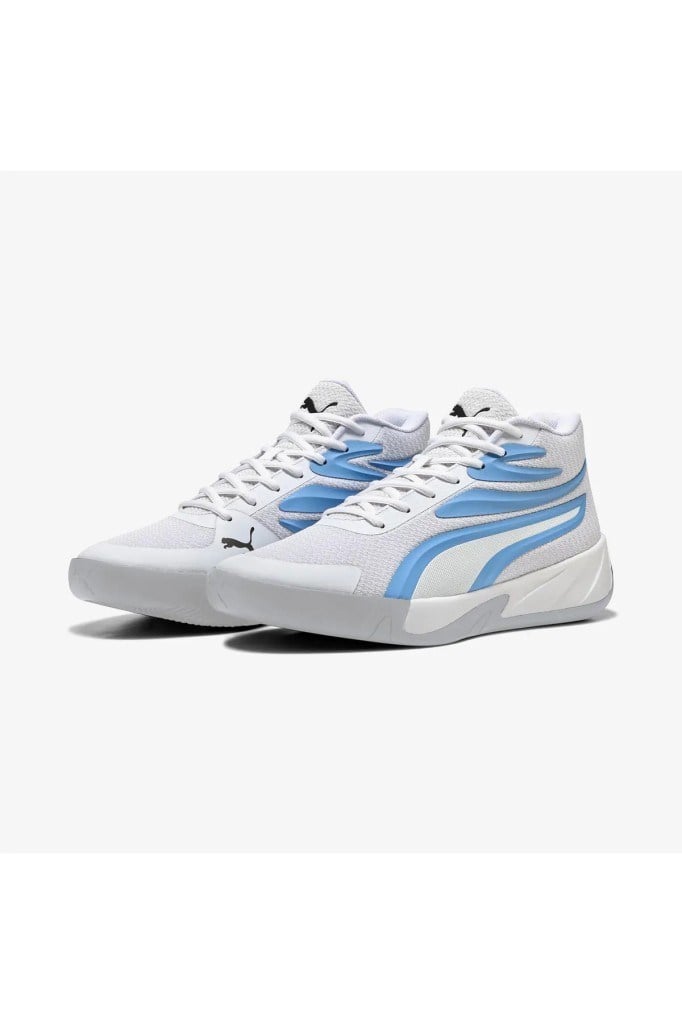 PUMA 31082909 COURT PRO WHITE BLUE ERKEK BASKETBOL AYAKKABISI