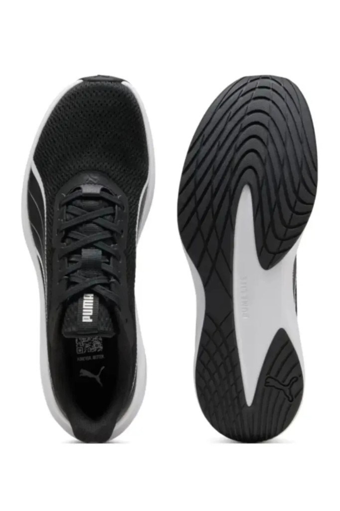 PUMA 31258601 DASHER LITE BLACK WHITE SILVER ERKEK SNEAKER
