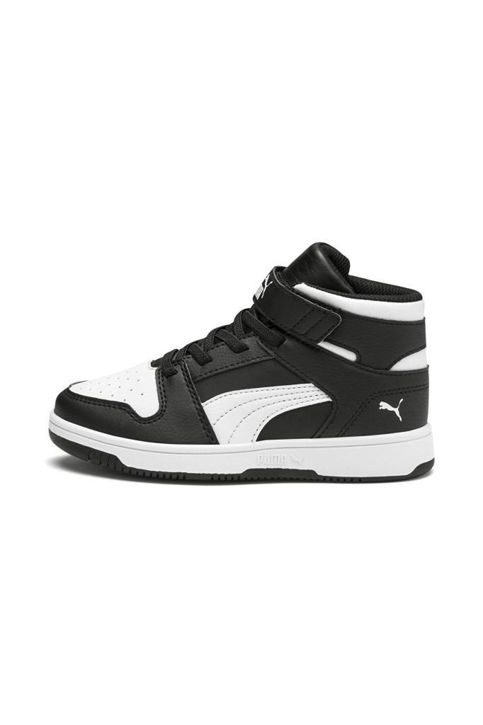 PUMA 37048801 REBOUND LAYUP SL V PS BLACK WHITE BASKET SPOR AYAKKABISI