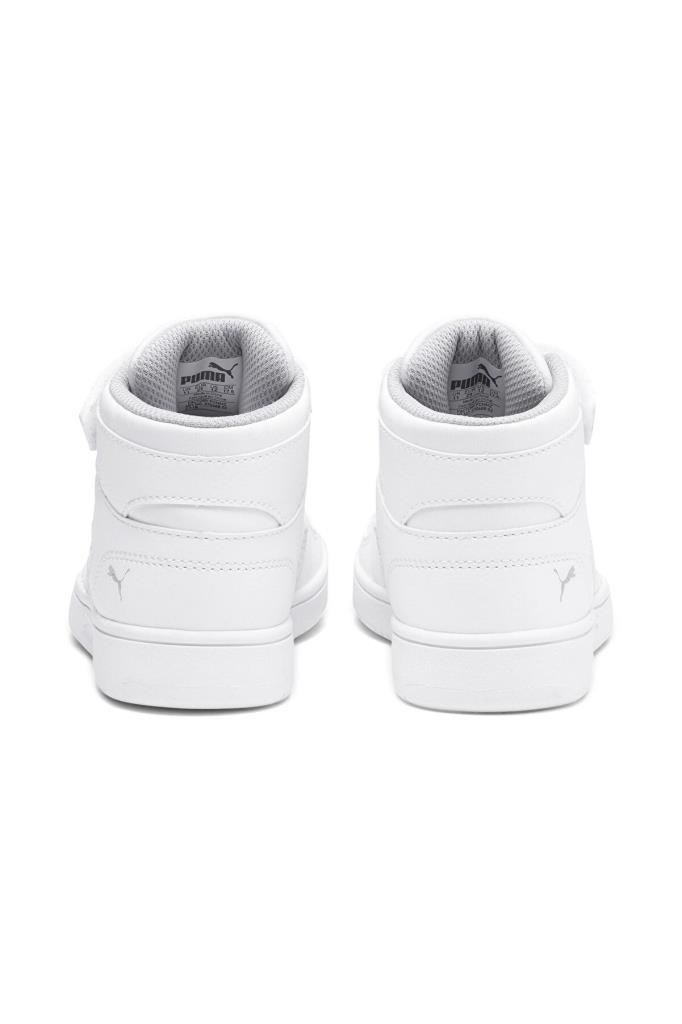 PUMA 37048802 REBOUND LAYUP WHITE GRAY VIOLET ÇOCUK BASKET SPOR AYAKKABISI