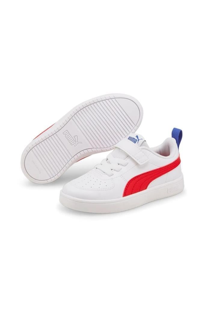 PUMA 38583605 RİCKİE AC+ PS WHITE RED DAZZLİNG BLUE ÇOCUK SNEAKER