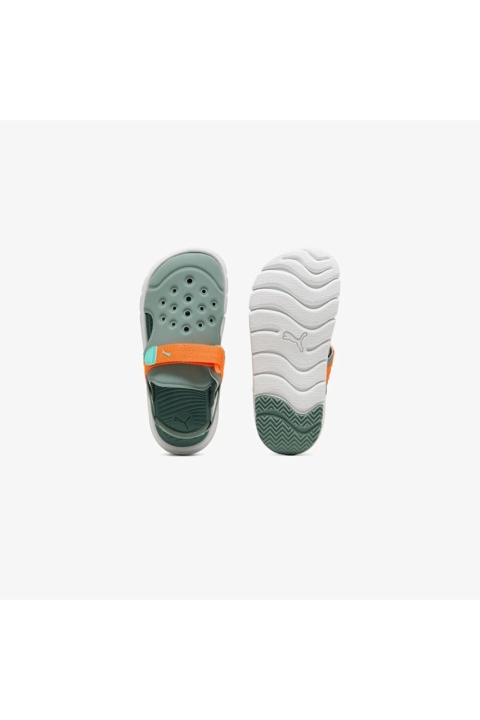PUMA 39069215 PUMA EVOLVE SANDAL AC GREEN ORANGE ÇOCUK SANDALET