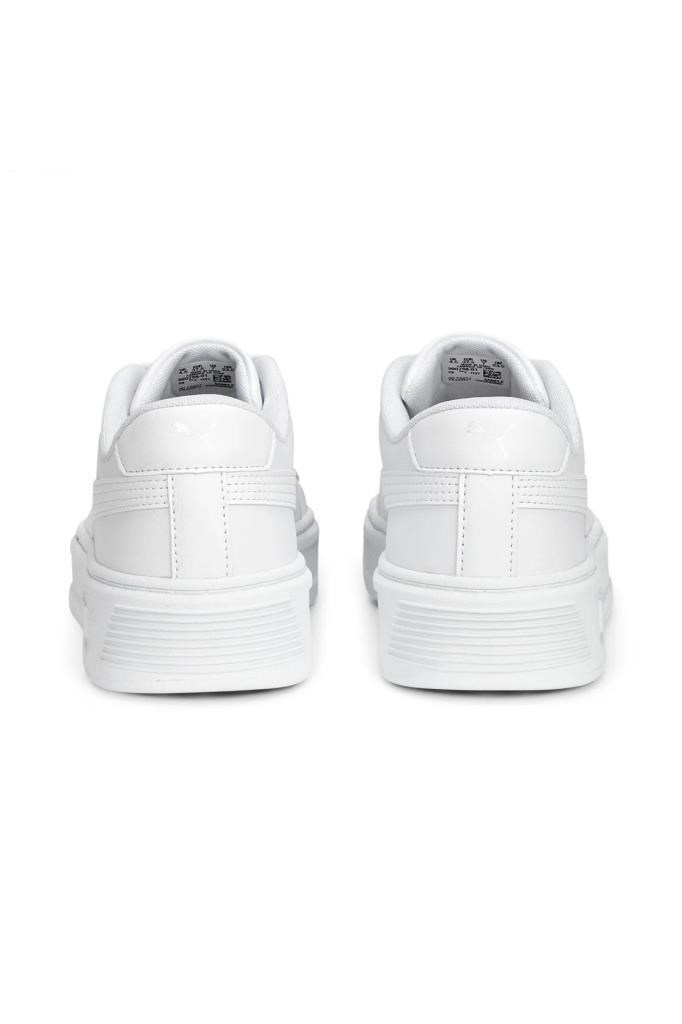 PUMA 39075801 SMASH PLATFORM V3 WHITE SILVER KADIN SPOR AYAKKABI
