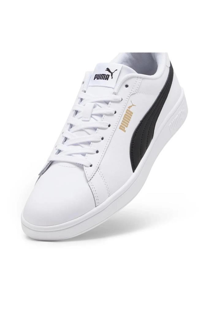 PUMA 39098711 PUMA SMASH 3.0 L WHITE BLACK ERKEK SNEAKER