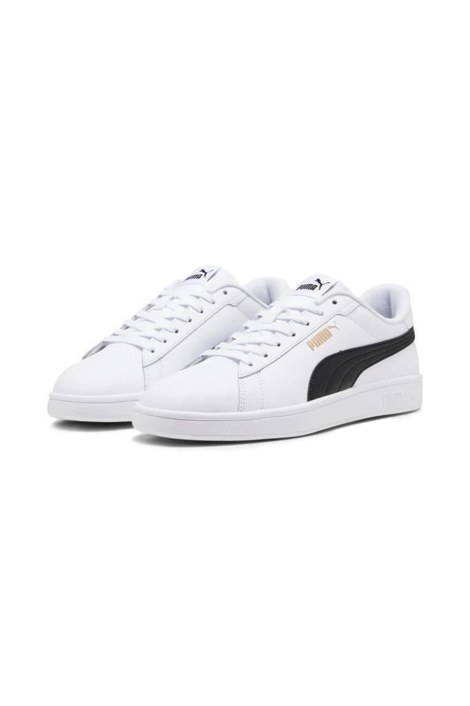 PUMA 39098711 PUMA SMASH 3.0 L WHITE BLACK ERKEK SNEAKER