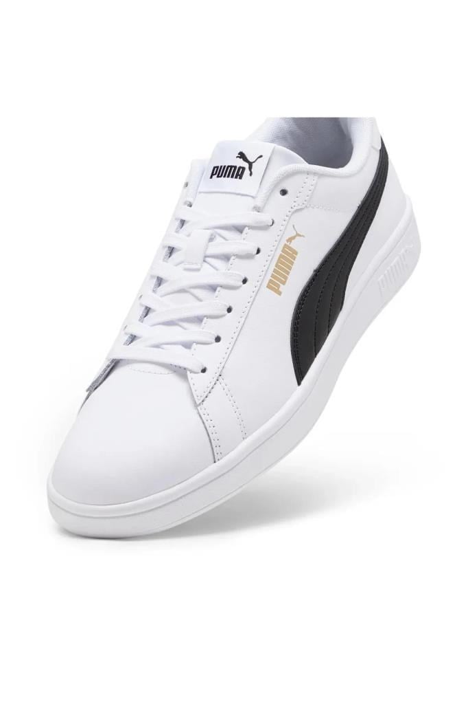 PUMA 39098711 PUMA SMASH 3.0 L WHITE BLACK ERKEK SNEAKER