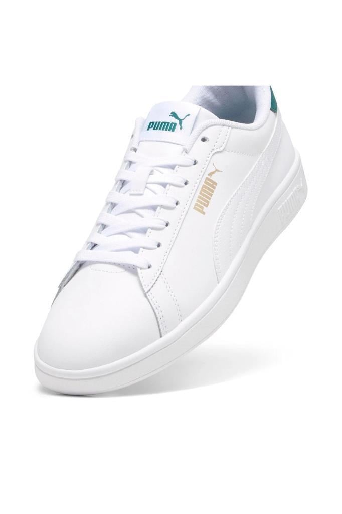 PUMA 39098714 PUMA SMASH 3.0 L WHITE MALACHITE ERKEK SNEAKER