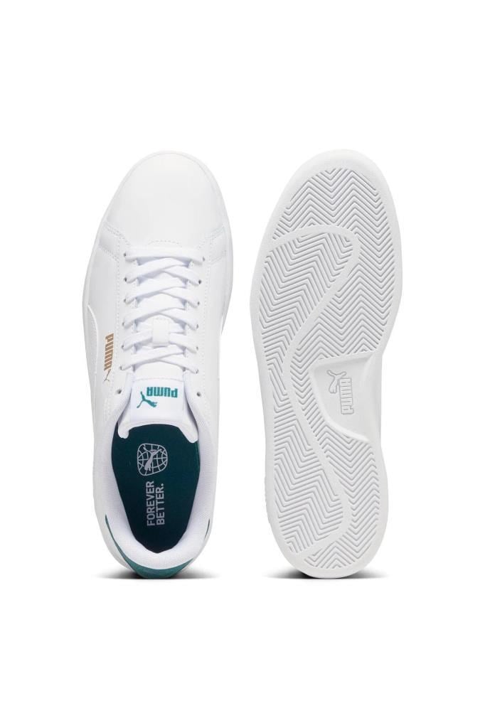 PUMA 39098714 PUMA SMASH 3.0 L WHITE MALACHITE ERKEK SNEAKER
