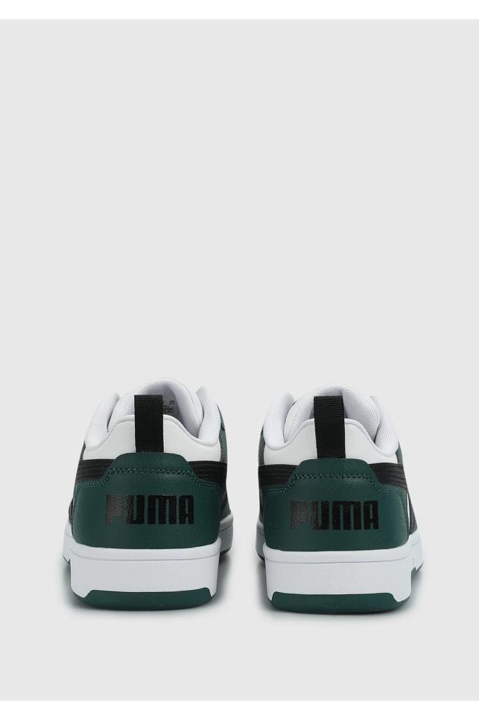 PUMA 39232834 REBOUND V6 LOW WHITE BLACK MYRTLE ERKEK SNEAKER