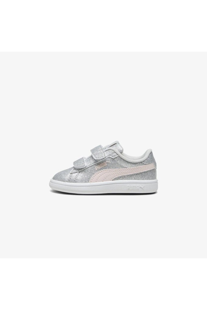 PUMA 39468802 SMASH 3.0 GLIT GLAM V IN GRAY PINK ÇOCUK SPOR AYAKKABI