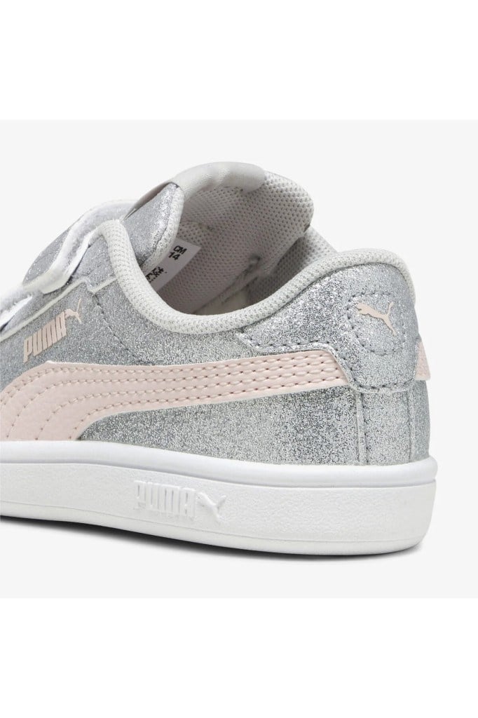 PUMA 39468802 SMASH 3.0 GLIT GLAM V IN GRAY PINK ÇOCUK SPOR AYAKKABI