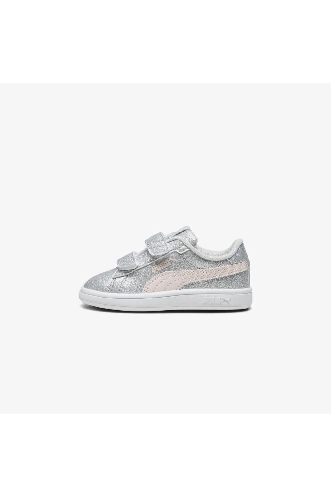 PUMA 39468802 SMASH 3.0 GLIT GLAM V IN GRAY PINK ÇOCUK SPOR AYAKKABI