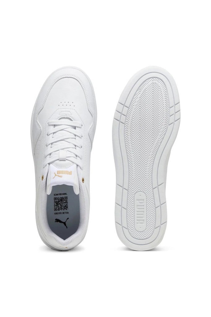 PUMA 39501801 COURT CLASSIC WHITE GOLD UNİSEX SNEAKER